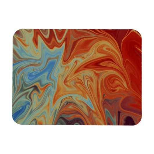 Magnet Flexible Motif abstrait fluide (Horizontal)