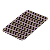 Magnet Flexible Motif Amethyst Gold Black Zigzag (Côté Gauche)