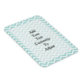 Magnet Flexible Motif Aqua chevron (Côté Droit)