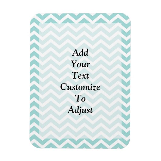Magnet Flexible Motif Aqua chevron (Vertical)