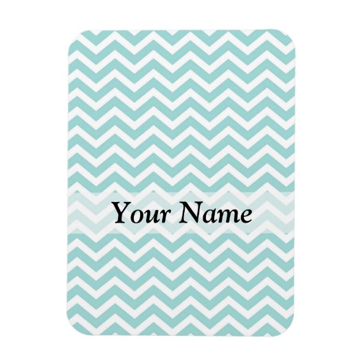 Magnet Flexible Motif Aqua chevron (Vertical)
