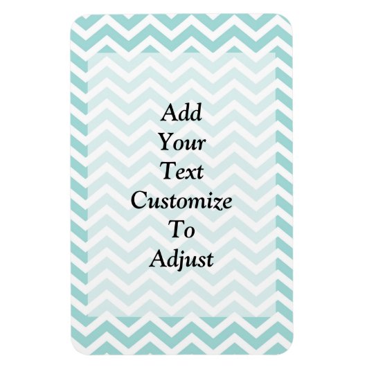 Magnet Flexible Motif Aqua chevron (Vertical)