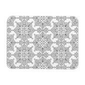 Magnet Flexible Motif artistique tribal inspiré (Horizontal)