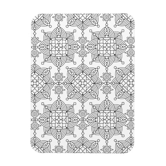 Magnet Flexible Motif artistique tribal inspiré (Vertical)