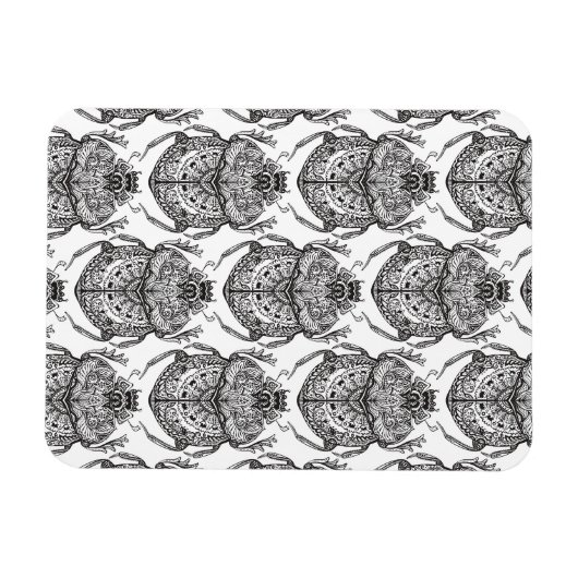 Magnet Flexible Motif Avec Doodle À Main (Horizontal)