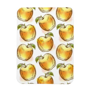 Magnet Flexible Motif avec la pomme jaune