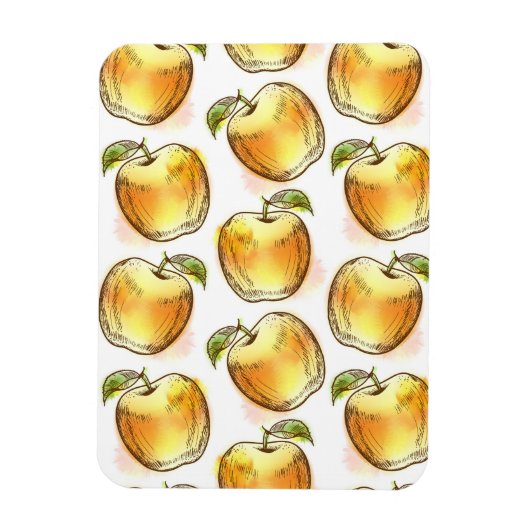 Magnet Flexible Motif avec pomme jaune (Vertical)