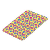 Magnet Flexible Motif Bitcoin coloré (Côté Gauche)