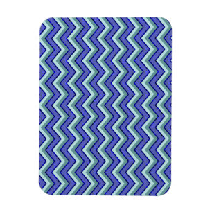 Magnet Flexible Motif bleu de Chevron de saphir