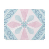 Magnet Flexible motif bleu en forme de diamant (Horizontal)