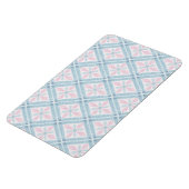 Magnet Flexible motif bleu en forme de diamant (Côté Gauche)