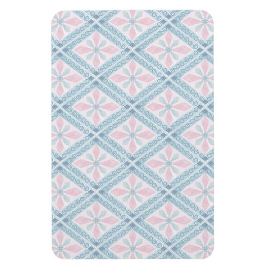 Magnet Flexible motif bleu en forme de diamant (Vertical)