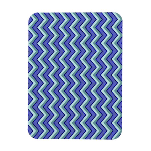 Magnet Flexible Motif Blue Sapphire Chevron (Vertical)
