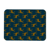 Magnet Flexible Motif cerf marron et bleu (Horizontal)
