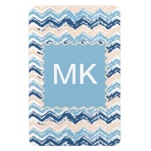 Magnet Flexible Motif Chevron de l'océan Pacifique
