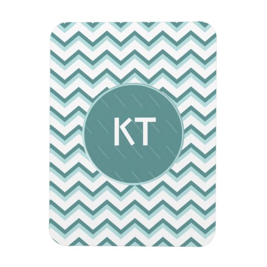 Magnet Flexible Motif Chevron ZigZag dans Mint Green (Vertical)