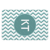 Magnet Flexible Motif Chevron ZigZag dans Mint Green (Horizontal)
