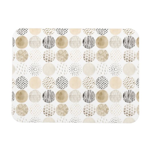 Magnet Flexible Motif circulaire Abstrait neutre (Horizontal)