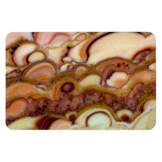 Magnet Flexible Motif circulaire de pierre d'onyx (Horizontal)