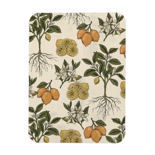 Magnet Flexible Motif Citron Vintage (Vertical)