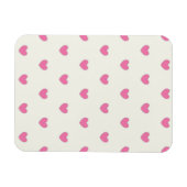 Magnet Flexible Motif Coeurs roses mignons (Horizontal)