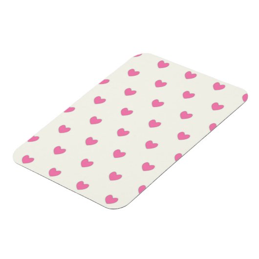 Magnet Flexible Motif Coeurs roses mignons (Côté Gauche)