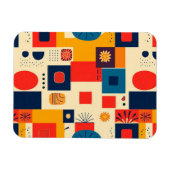 Magnet Flexible Motif coloré abstrait (Horizontal)