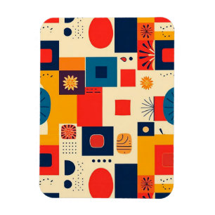 Magnet Flexible Motif coloré abstrait
