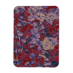 Magnet Flexible Motif coloré de camouflage de feuille et de fleur