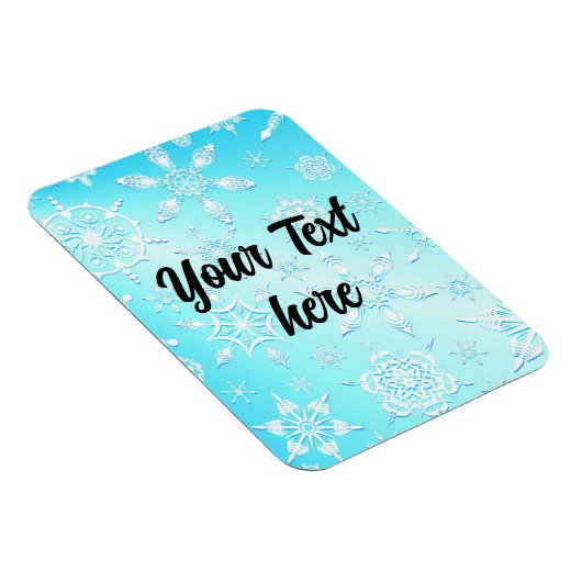 Magnet Flexible Motif Crystal Snowflakes (Côté Droit)