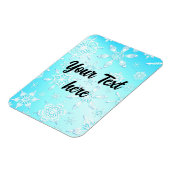 Magnet Flexible Motif Crystal Snowflakes (Côté Gauche)