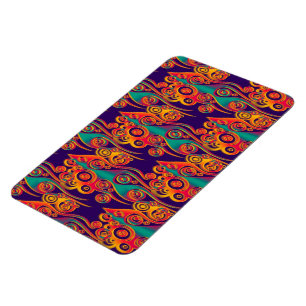 Magnet Flexible Motif d'art de tatouage - flammes et cercles