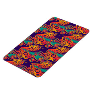 Magnet Flexible Motif d'art de tatouage - flammes et cercles