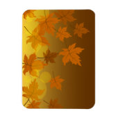 Magnet Flexible Motif d'automne avec feuilles d'érable en chute et (Vertical)
