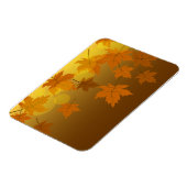 Magnet Flexible Motif d'automne avec feuilles d'érable en chute et (Côté Gauche)