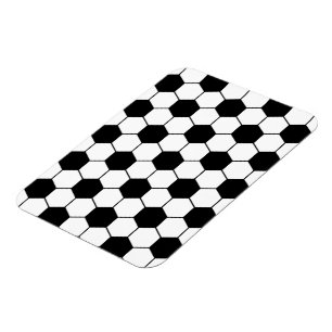 Magnet Flexible Motif de balle de football adapté noir blanc