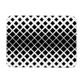 Magnet Flexible Motif de blocs de Carré de dissolution noir modern (Horizontal)