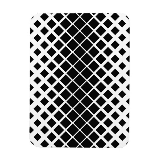 Magnet Flexible Motif de blocs de Carré de dissolution noir modern (Vertical)