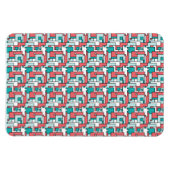 Magnet Flexible Motif de briques rétro (Horizontal)