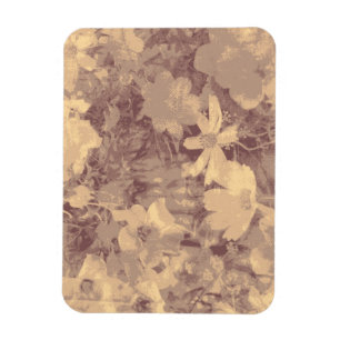 Magnet Flexible Motif de camouflage de fleur et de feuille sur le