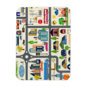 Magnet Flexible Motif de carte de ville (Vertical)