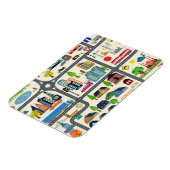 Magnet Flexible Motif de carte de ville (Côté Gauche)