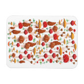 Magnet Flexible Motif de champignons mignons (Horizontal)
