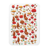 Magnet Flexible Motif de champignons mignons (Vertical)