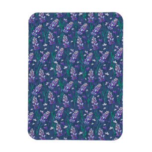 Magnet Flexible Motif de champs Lavender dans violet