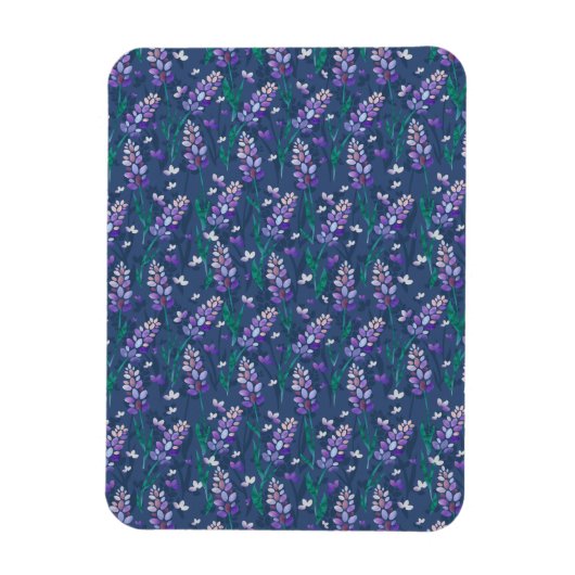 Magnet Flexible Motif de champs Lavender dans violet (Vertical)