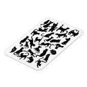 Magnet Flexible Motif de chat noir (Côté Gauche)