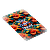 Magnet Flexible Motif de fleurs roses saumons (Côté Droit)