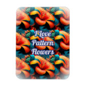 Magnet Flexible Motif de fleurs roses saumons (Vertical)
