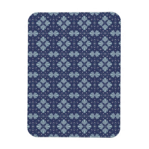 Magnet Flexible Motif de formes géométriques bleues 